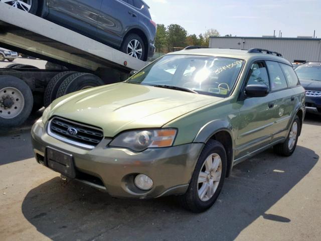 4S4BP61C357384690 - 2005 SUBARU LEGACY OUT GREEN photo 2