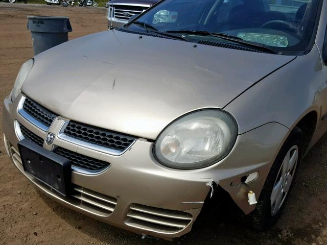 1B3ES26C13D180987 - 2003 DODGE NEON SE TAN photo 9