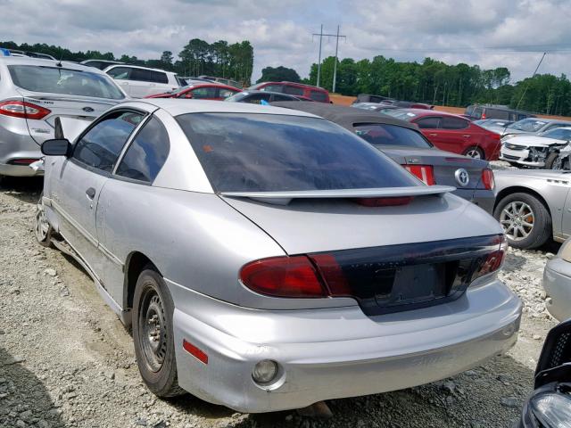 1G2JB124627395417 - 2002 PONTIAC SUNFIRE SE SILVER photo 3