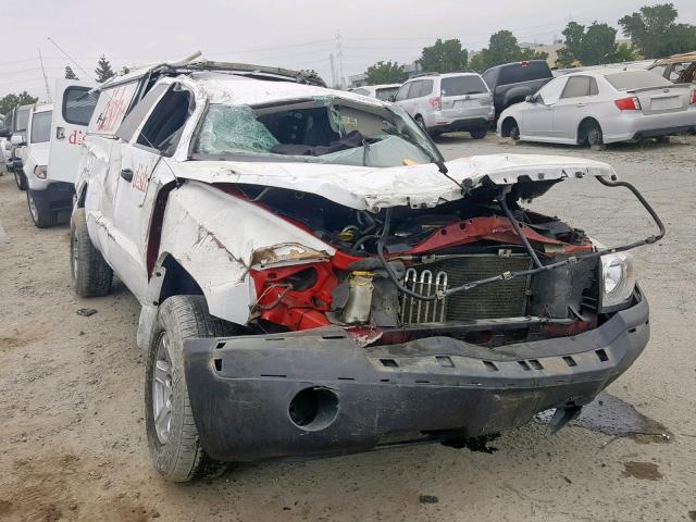 1D7HE42NX6S688788 - 2006 DODGE DAKOTA SLT WHITE photo 1