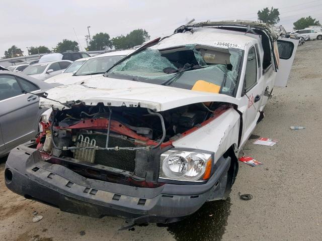 1D7HE42NX6S688788 - 2006 DODGE DAKOTA SLT WHITE photo 2