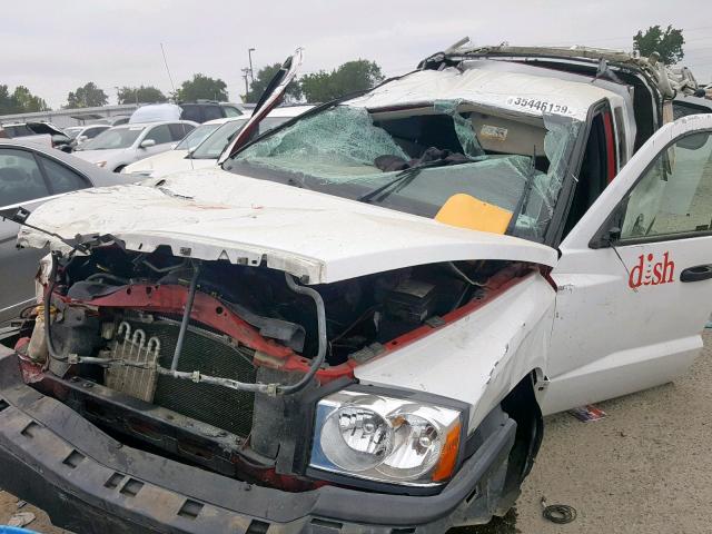 1D7HE42NX6S688788 - 2006 DODGE DAKOTA SLT WHITE photo 9