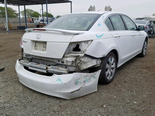 1HGCP268X9A008276 - 2009 HONDA ACCORD EXL WHITE photo 4