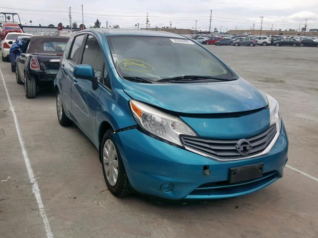 3N1CE2CP6EL385984 - 2014 NISSAN VERSA BLUE photo 1