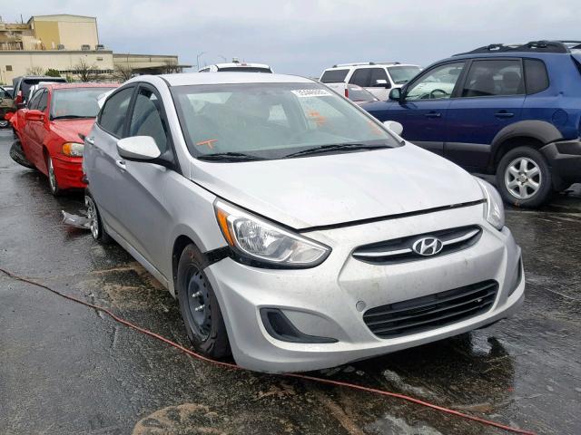 KMHCT4AE7GU046168 - 2016 HYUNDAI ACCENT SE SILVER photo 1