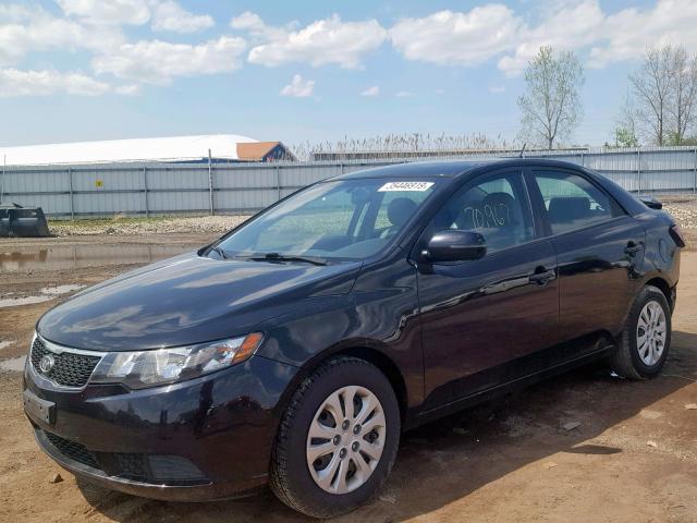 KNAFU4A21C5477479 - 2012 KIA FORTE EX BLACK photo 2