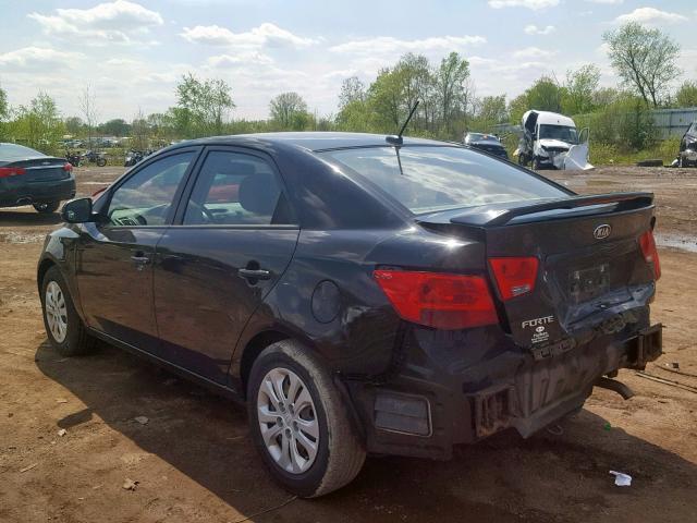 KNAFU4A21C5477479 - 2012 KIA FORTE EX BLACK photo 3