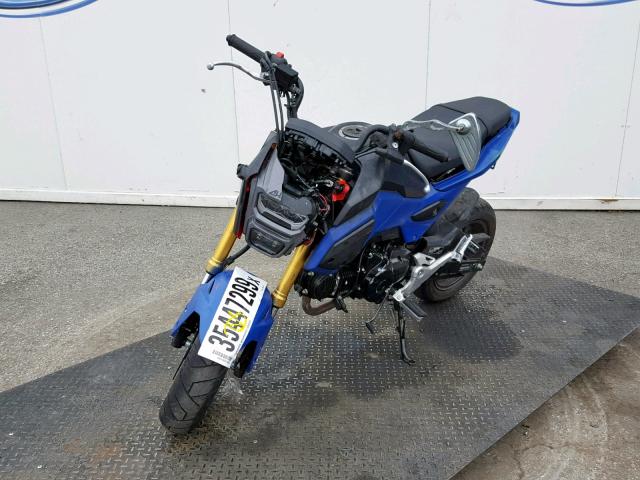 MLHJC6119H5202837 - 2017 HONDA GROM 125 BLUE photo 2