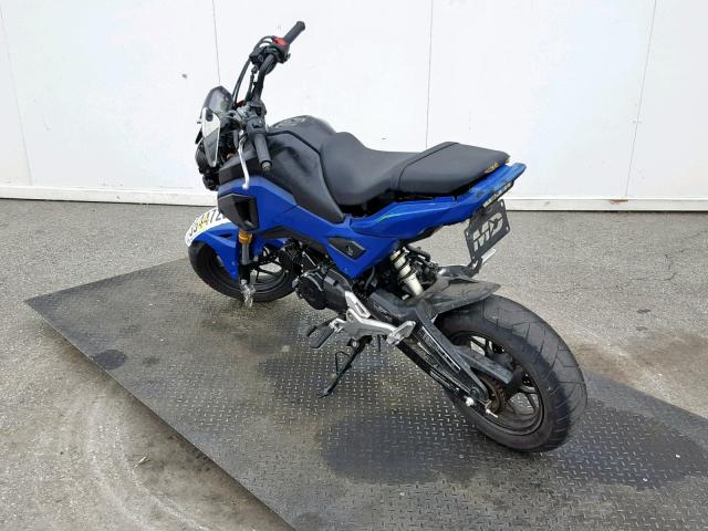 MLHJC6119H5202837 - 2017 HONDA GROM 125 BLUE photo 3