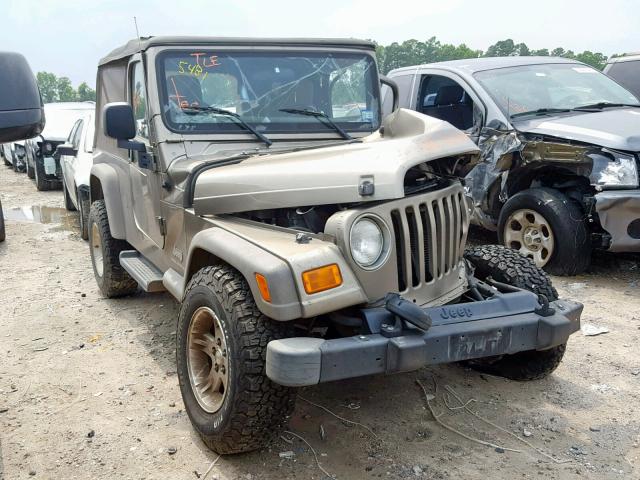 1J4FA44S95P385481 - 2005 JEEP WRANGLER / TAN photo 1