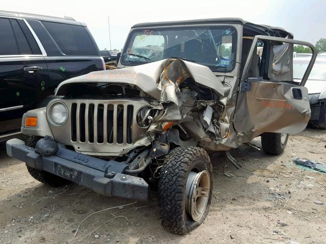 1J4FA44S95P385481 - 2005 JEEP WRANGLER / TAN photo 2