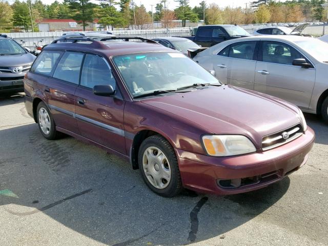 4S3BH6352Y7313548 - 2000 SUBARU LEGACY L MAROON photo 1