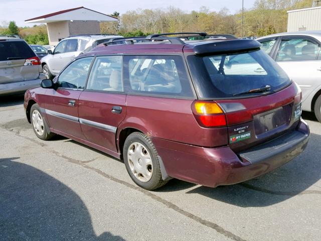 4S3BH6352Y7313548 - 2000 SUBARU LEGACY L MAROON photo 3