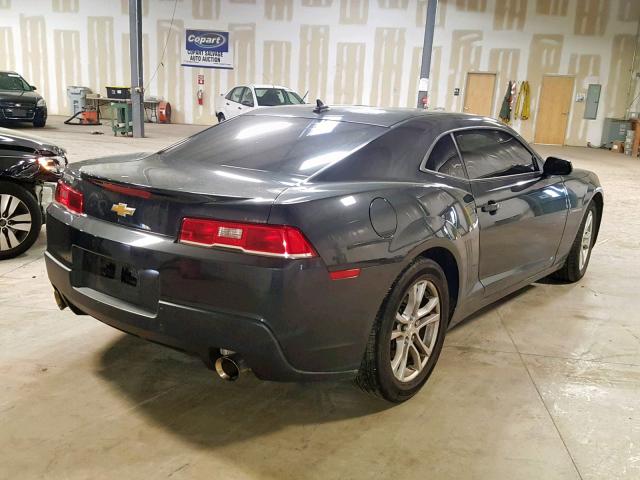 2G1FA1E33E9154434 - 2014 CHEVROLET CAMARO LS BLACK photo 4