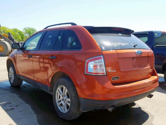 2FMDK36C07BA47600 - 2007 FORD EDGE SE ORANGE photo 3