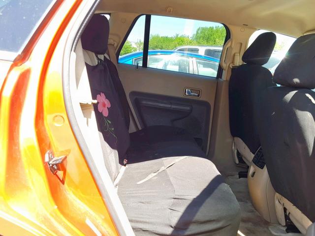 2FMDK36C07BA47600 - 2007 FORD EDGE SE ORANGE photo 6