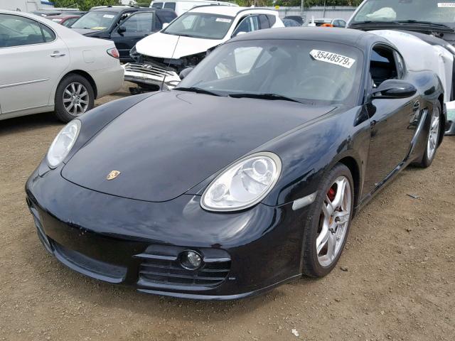 WP0AB29877U781265 - 2007 PORSCHE CAYMAN S BLACK photo 2