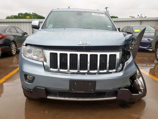 1C4RJEBGXDC573987 - 2013 JEEP GRAND CHER BLUE photo 10