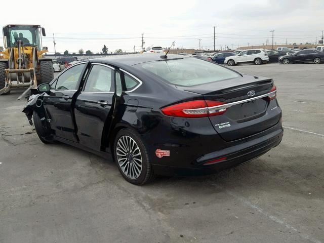 3FA6P0SU9HR354204 - 2017 FORD FUSION TIT BLACK photo 3