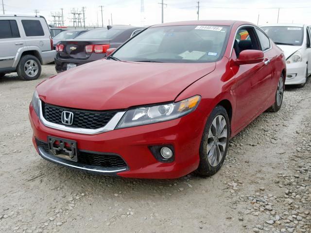 1HGCT1B87EA005261 - 2014 HONDA ACCORD EXL RED photo 2