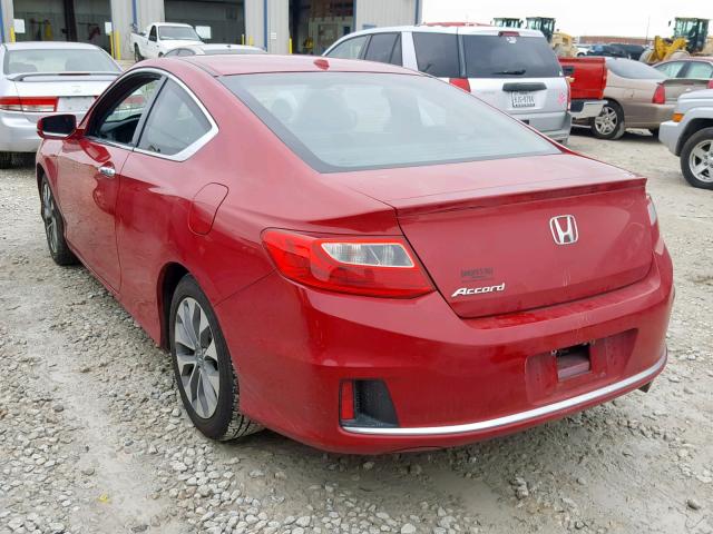 1HGCT1B87EA005261 - 2014 HONDA ACCORD EXL RED photo 3