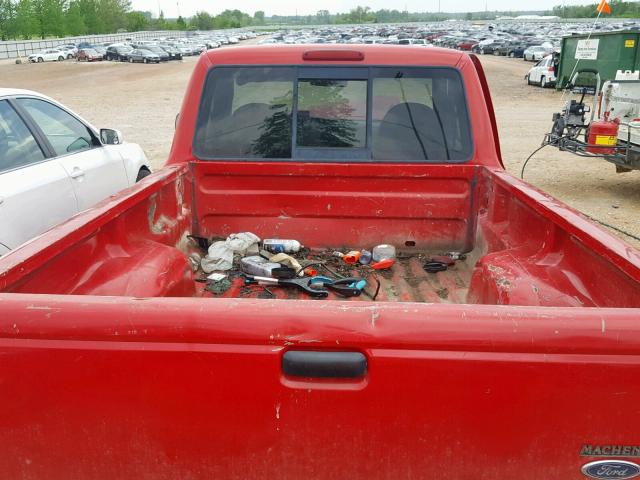 1FTYR10D63PA08472 - 2003 FORD RANGER RED photo 6