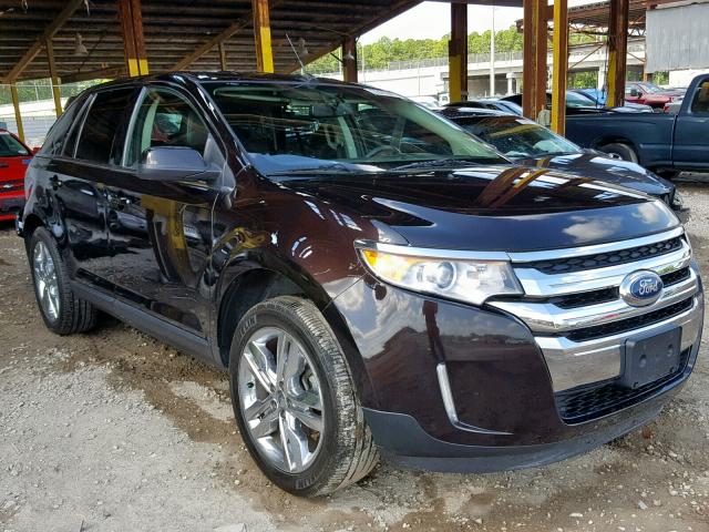 2FMDK4KC5DBE31217 - 2013 FORD EDGE LIMIT BROWN photo 1