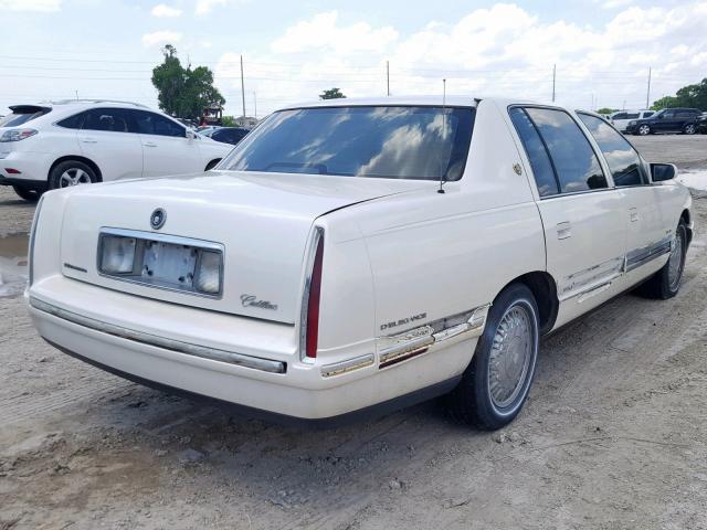 1G6KE54Y1VU276388 - 1997 CADILLAC DEVILLE DE WHITE photo 4