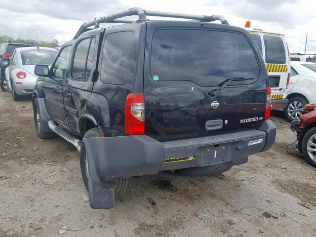 5N1ED28Y1YC508399 - 2000 NISSAN XTERRA XE BLACK photo 3