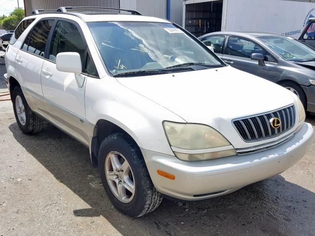 JTJHF10U830298728 - 2003 LEXUS RX 300 WHITE photo 1