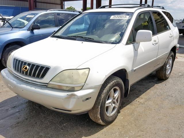 JTJHF10U830298728 - 2003 LEXUS RX 300 WHITE photo 2