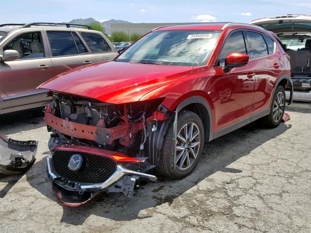 JM3KFADM3J0423917 - 2018 MAZDA CX-5 GRAND RED photo 2