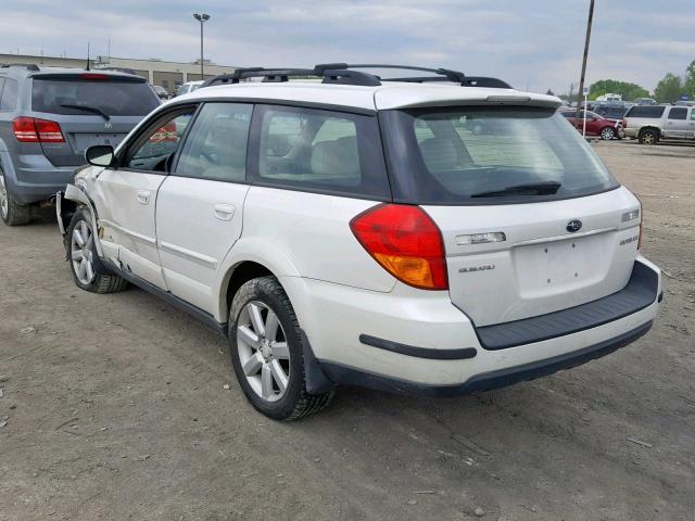 4S4BP62C167327291 - 2006 SUBARU LEGACY OUT WHITE photo 3