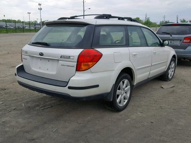 4S4BP62C167327291 - 2006 SUBARU LEGACY OUT WHITE photo 4