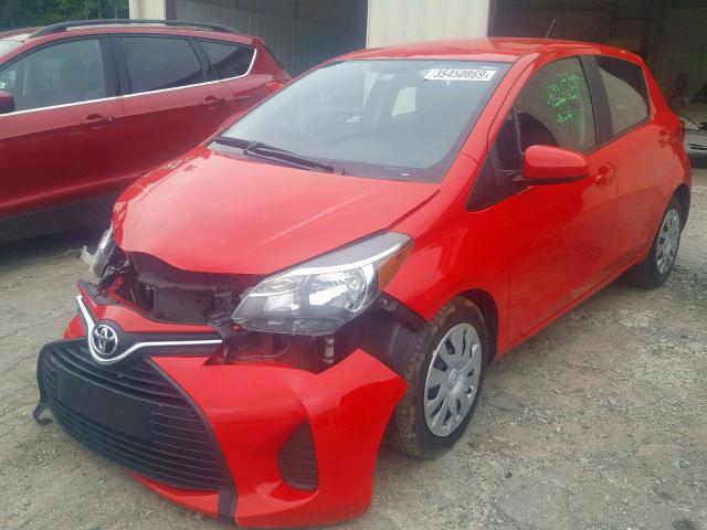 VNKKTUD36GA066592 - 2016 TOYOTA YARIS L RED photo 2