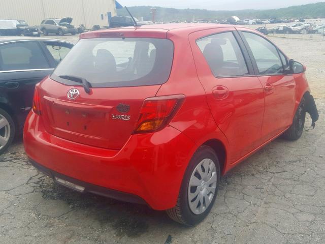 VNKKTUD36GA066592 - 2016 TOYOTA YARIS L RED photo 4