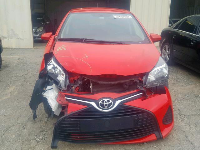 VNKKTUD36GA066592 - 2016 TOYOTA YARIS L RED photo 9