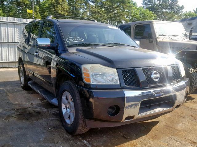 5N1AA08A44N718900 - 2004 NISSAN ARMADA SE BLACK photo 1