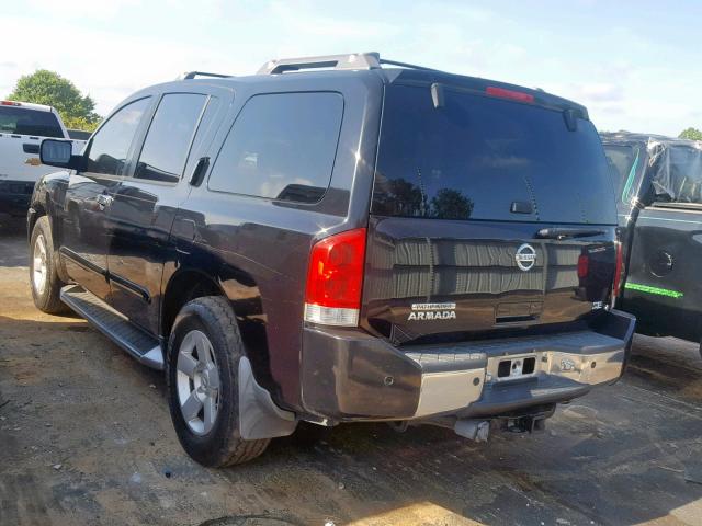 5N1AA08A44N718900 - 2004 NISSAN ARMADA SE BLACK photo 3