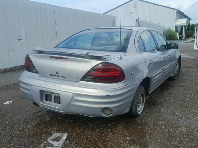 1G2NE52E2XM738709 - 1999 PONTIAC GRAND AM S SILVER photo 4