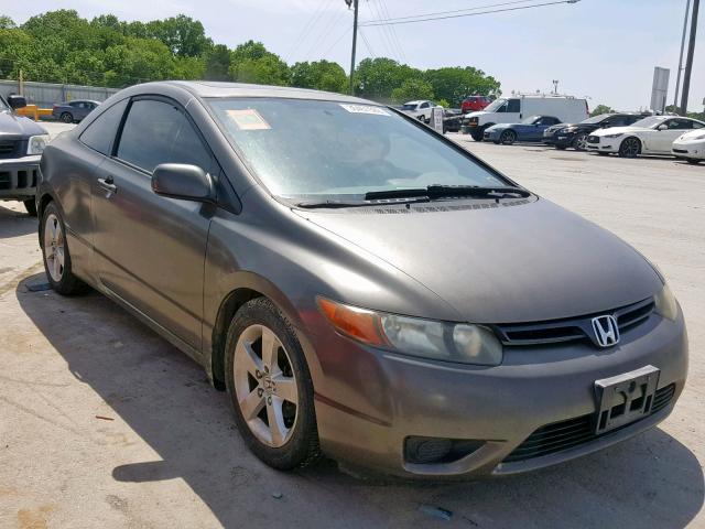 2HGFG12887H520985 - 2007 HONDA CIVIC EX GRAY photo 1