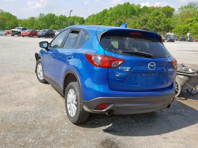 JM3KE4CE0D0135002 - 2013 MAZDA CX-5 TOURI BLUE photo 3