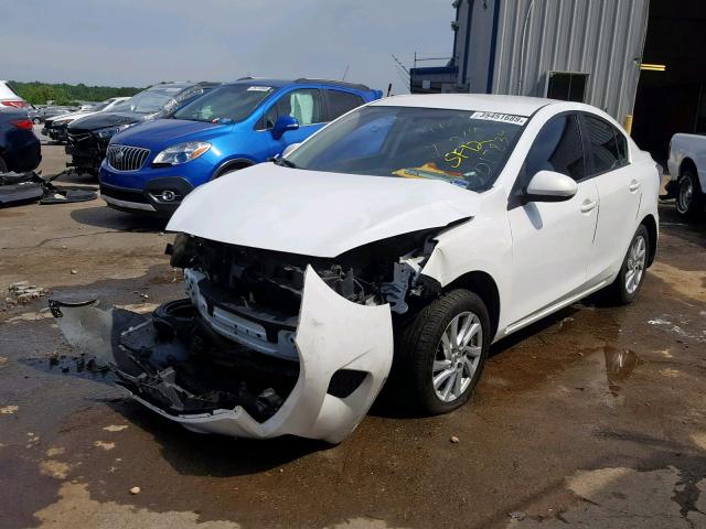 JM1BL1VF3C1514443 - 2012 MAZDA 3 I WHITE photo 2