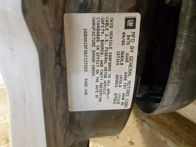 1G8AN15F26Z137223 - 2006 SATURN ION LEVEL SILVER photo 10