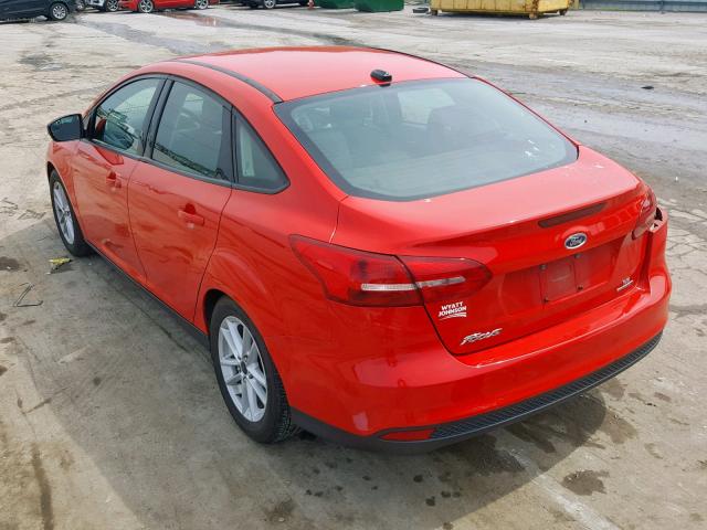 1FADP3F22GL222495 - 2016 FORD FOCUS SE RED photo 3