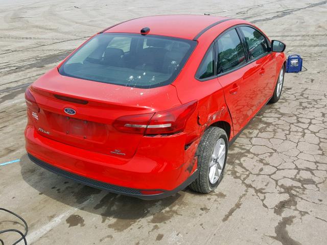 1FADP3F22GL222495 - 2016 FORD FOCUS SE RED photo 4