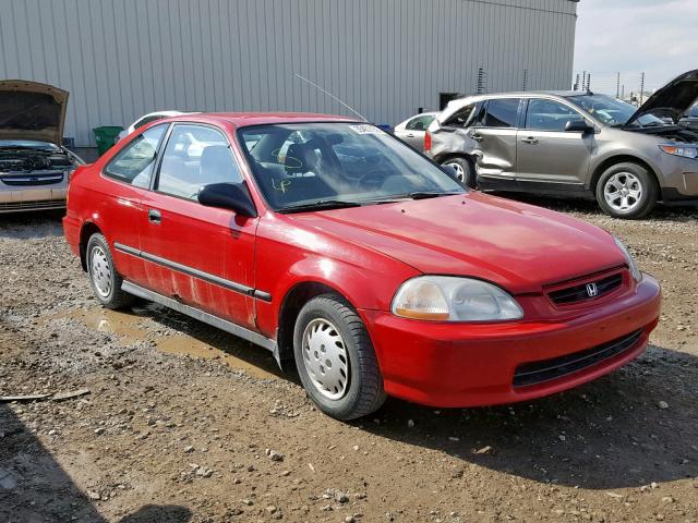 1HGEJ6160TL803338 - 1996 HONDA CIVIC DX RED photo 1