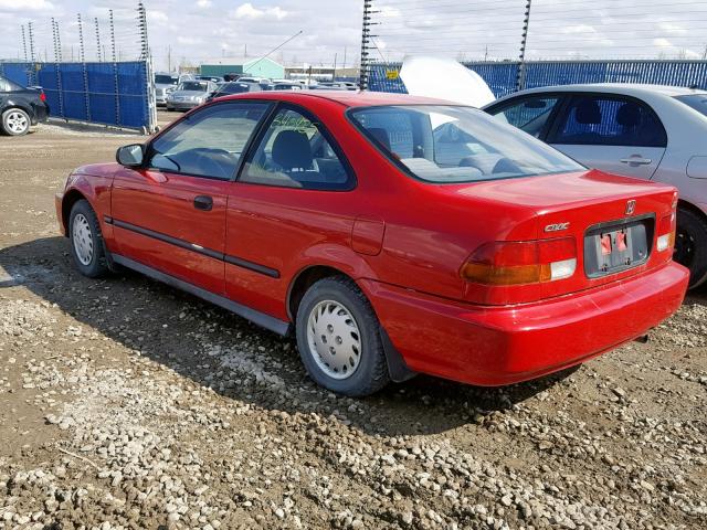 1HGEJ6160TL803338 - 1996 HONDA CIVIC DX RED photo 3