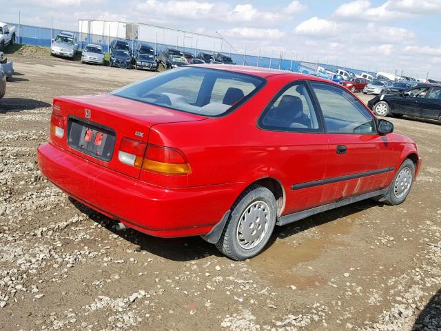 1HGEJ6160TL803338 - 1996 HONDA CIVIC DX RED photo 4