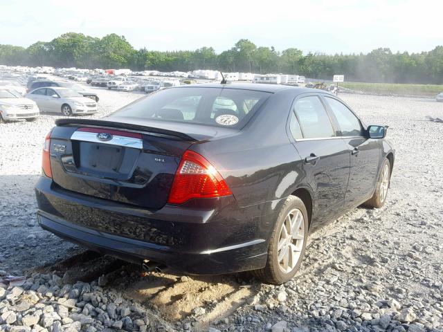 3FAHP0JA2AR420551 - 2010 FORD FUSION SEL BLACK photo 4